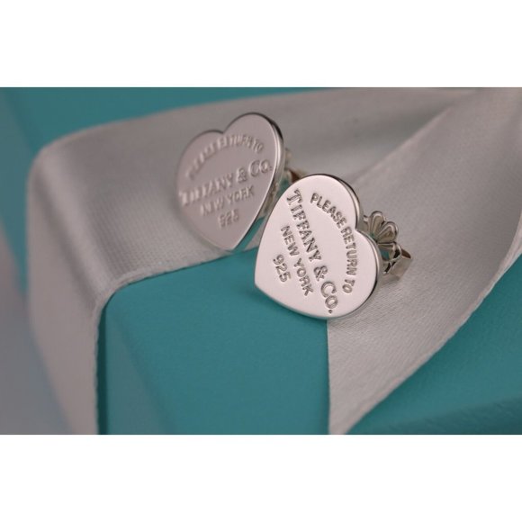 Tiffany & Co. Jewelry Tiffany Co Heart Tag Stud Earrings Mm Mini In